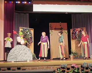 Neighbors | Jessica Harker .Glenwood Junior High seventh and eighth graders put on a performance of Shrek the Musical for their spring performance opening March 28.