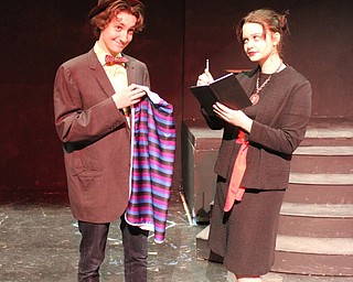 Neighbors | Abby Slanker.The Canfield High School Players will present “The Twilight Zone,” with Alex Sanders playing Lewis Bookman and Annabelle Scianna playing Death in the episode “A Pitch for the Angels.”
