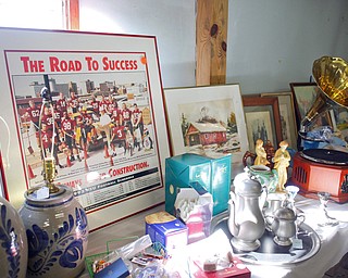 Antique items will be for sale at the Angels for Animals garage sale that will be taking place Friday through Sunday at the Canfield Fairgrounds. EMILY MATTHEWS | THE VINDICATOR