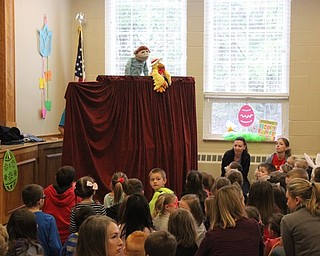 Neighbors | Abby Slanker.The Canfield Presbyterian Church hosted its eighth annual Giant Egg Drop, which included a puppet show titled “The Tale of an Egg,” on March 30.
