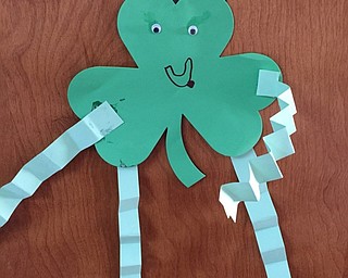 Neighbors | Submitted.Preschoolers at Poland Union Elementary School created Shamrocks to give to a local nursing home.