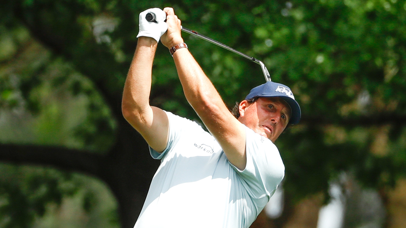 Phil Mickelson is one shot back in the 83rd Masters, the year's first major golf tournament, at Augusta National. Brooks Koepka and Bryson DeChambeau are tied for the lead after Thursday's opening round.