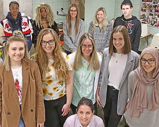 Students in the Youngstown State University fashion merchandising program will host the annual EverBODY event Wednesday. Teacher Jennifer Frank, front center, says the show is about raising awareness and having a positive body image.