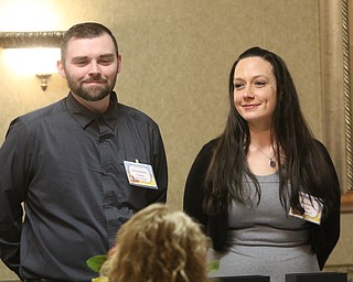  ROBERT K.YOSAY  | THE VINDICATOR..Trumbull Children Services Rising up - Moving On to honor those who have overcome problems in their life or stepped up to help children.at  CimineroÕs Banquet Hall in Niles..winners Stephanie Yash and Christopher Cates