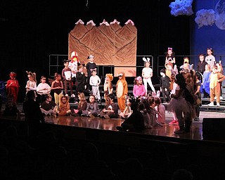 Neighbors | Abby Slanker.C.H. Campbell Elementary School first-grade students gathered together on stage to sing “Forever’ during their performance of “The Bear Went Over the Mountain - A Musical Journey of Friendship and Adventure” on March 11.