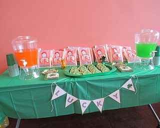Neighbors | Jessica Harker.The Michael Kusalaba library provided St. Patrick's Day themed snacks on March 16 at the first Green Party.