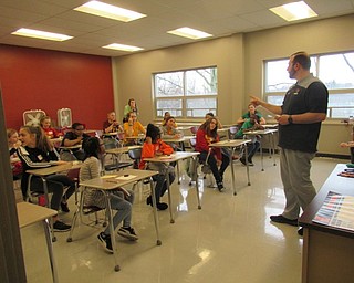 Neighbors | Jessica Harker .Middle school students attended four classes, including one elective, on March 29 at Mooney high school for fifth- and sixth-grade day.