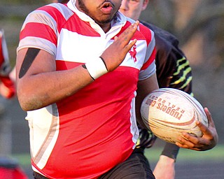 William D. Lewis The Vindicator  Chaney's Tyler Sims(7) during 4-18-19 game with Massilon/