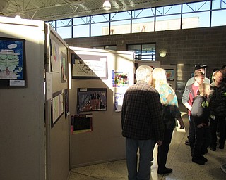 Neighbors | Jessica Harker.Community members gathered at Poland Seminary High School on April 9 for the second annual Exceptional Art Show featuring art work from students with disabilies from across the area.