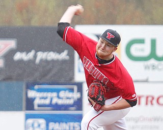 Travis Perry of Youngstown State University was in control Friday during the Penguins game Friday against Northern Kentucky University at Eastwood Field. YSU won 8-2.