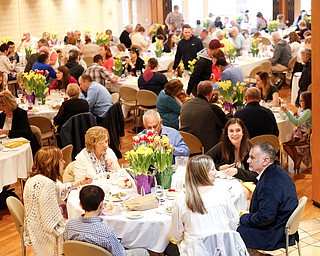 People enjoy the annual Easter Brunch at Fellows Riverside Gardens on Sunday. EMILY MATTHEWS | THE VINDICATOR