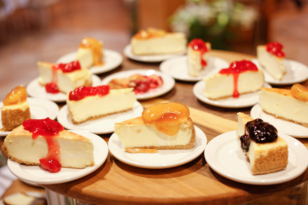 Slices of cheesecake were among the many treats served at the annual Easter Brunch at Fellows Riverside Gardens on Sunday. EMILY MATTHEWS | THE VINDICATOR