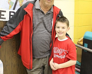 Neighbors | Abby Slanker.Hilltop Elementary School first-grader Cam Koenig invited his grandpa JIm Koenig to the school’s annual Grandparents Day on March 14.