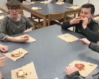 Neighbors | Submitted.Students enjoyed english muffin pizza after they finished making it for Family Consumer Science, a new class in Poland taught by Korisa Walton.