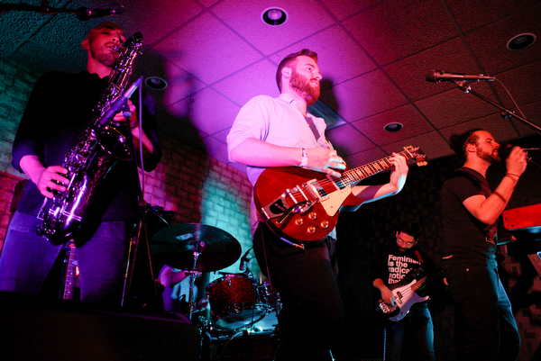 The Frank Toncar Project performs in The Federal during Federal Frezny on Saturday night. EMILY MATTHEWS | THE VINDICATOR