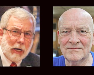 Two Mahoning Valley Vietnam War veterans, Roger Bacon, of Lisbon, above left, who served in the Marine Corps, and Thomas Leetch, of East Palestine, who served in the Army, will be inducted into the Ohio Veterans Hall of Fame for Valor Friday in recognition of bravery in combat. They are among 22 in the Class of 2019.