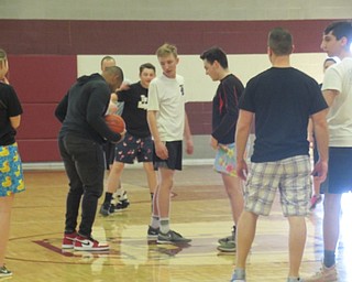 Neighbors | Jessica Harker .Dan "Boom" Herron refereed for a basketball game at Glenwood Junior High School March 27.