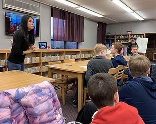 Neighbors | Submitted.Lamun Smith connected Boardman students with members of the Pa Dang Ngan village in Thailand via Skype March 27, translating for the groups.