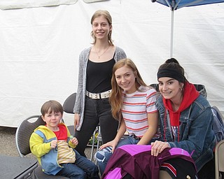Neighbors | Jessica Harker .Austintown Fitch High School students had a free face painting table at the Austintown Park May 3 during the park's Mother's Day Farmers Market event.