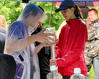 Neighbors | Submitted.Boardman students Justin Olsen and Sophia McGee performed water tests on a local river during the annual Envirothon competition on April 25.