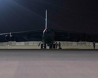 Images released by the US Air Force’s Central Command show B-52H Stratofortress bombers arriving at Al Udeid Air Base in Qatar. This B-52H Stratofortress is assigned to the 20th Expeditionary Bomb Squadron.