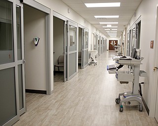 Patient rooms can be found in the pain management section of the new Southwoods Pain and Spine Center. EMILY MATTHEWS | THE VINDICATOR