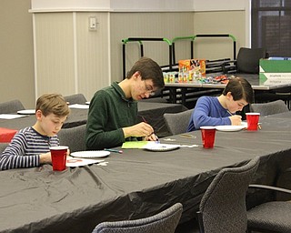 Neighbors | Abby Slanker.Attendees of the Canfield library’s Spring Painting Party were hard at work creating their own masterpieces on April 22.