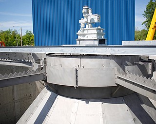 The new solid contact unit will replace the sedimentation basins at the Aqua Ohio water plant in Poland. EMILY MATTHEWS | THE VINDICATOR
