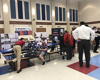 Neighbors | Jessica Harker .Community members gathered at Austintown Middle School May 7 for the schools seventh annual STEM showcase.