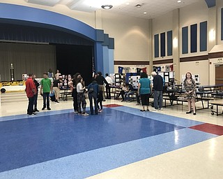 Neighbors | Jessica Harker.Community members gathered at the Austintown Middle School cafeteria May 7 for the schools annual STEM showcase.
