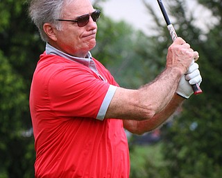 William D. Lewis The vindicator Jim Zarlenga tees off at Firestone Farms during GGOV action 5-17-19.
