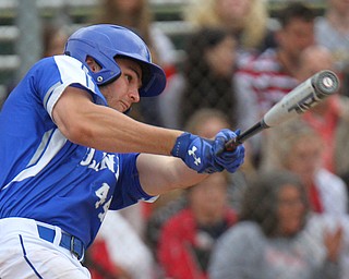 William D. Lewis the vindictor Poland's Zachary Yaskulka(44) connect for game winning homer during 5-21-19 win over Niles at Cene.