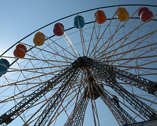 The Ferris wheel at the 2018 Canfield Fair.
