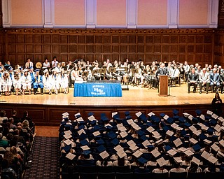 DIANNA OATRIDGE | THE VINDICATOR  Stambaugh Auditorium was the setting for Hubbard High School's 2019 Commencement ceremony Wednesday night.