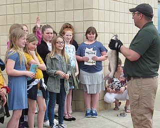 Neighbors | Jessica Harker.Representatives from the Ohio Division of Wildlife visited classes at Austintown Intermediate School April 23.