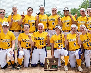 DIANNA OATRIDGE | THE VINDICATOR The Champion softball team won the Division III Regional Championship by defeating Northwestern, 3-0, on Saturday in Massillon.
