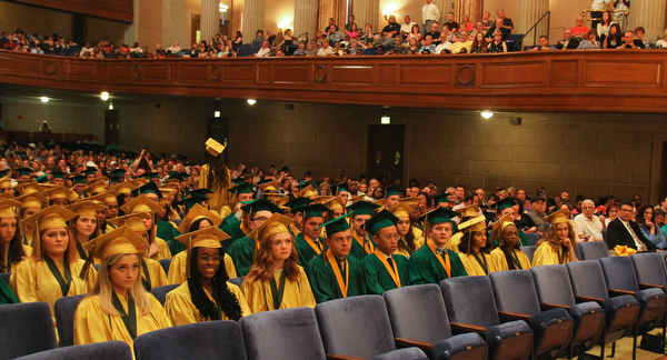 William D. Lewis the Vindicator Ursuline class of 2019 during commencement 5-26 at Stambaugh.
