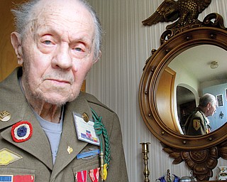 John Bistrica of Youngstown was at D-Day still can wear his army uniform.