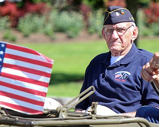 William D. Lewis The Vindicator  John Curea, a member of Boarman Memorial American Legion Post 565, rode in a jeep for the Memorial Day Parade 5-27-19.
