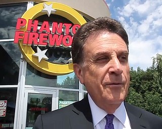 Phantom Fireworks CEO Bruce Zoldan, above, said he’s hopeful President Donald Trump will remove fireworks from the list of goods made in China that could face a 25-percent tariff. Zoldan and a small group of business executives met with the president recently to discuss the impact the tariffs would have.