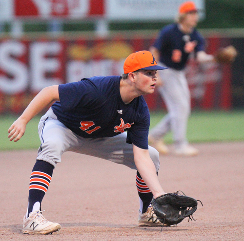 William D. Lewis The Vindicator Astros Ricky Havrilla(41) during a 6-4-19 game with Dura Edge at Cene.