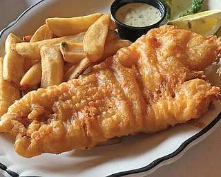On the menu at Ricky's English Pub in Salem is a London staple – fish and chips.