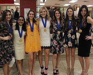 Neighbors | Abby Slanker.Canfield High School juniors donned their National Honor Society medals after the school’s annual Induction Ceremony on April 17.