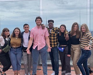 Neighbors | Submitted.The Boardman Singers visited the Top of the Rock in New York City. Pictured are, from left, Mia Lewis, Chloe Housteau, David Santiago, Tino Arcuri, Che Trevena, Carina Cummings, Rachel Valko and Isabella Nordquist.