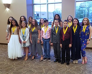 Neighbors | Submitted.Holy Family sixth-grade academic award recipients were, from left, (front) Mia Mateo, Claudia MacDonald, Abigail Lyons, Aidan Hryb, Alexander Sfara, Andrew Shogren, Samantha Rotunno, Addyson Miller; (back) Francesca DiTommaso, Maya Jacobs, Paige Juliano, Joan McNally, Mia Schrickel and Luciana Vigliotti. Not pictured is Jackson Bernard.