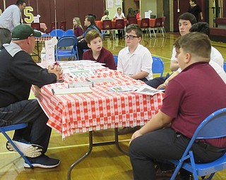 Neighbors | Jessica Harker.St. Christine's students in fourth- through eighth-grade met with school alumni in various careers during the schools Career Day on May 6.