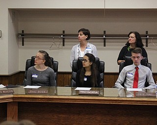 Neighbors | Abby Slanker.Canfield High School students shadowed school board members and staff during the school’s annual Civic Day, sponsored by the Rotary Club of Canfield, on May 3.