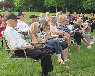 Neighbors | Jessica Harker.Groups of community members brought blankets and lawn chairs to the Boardman Park June 6 to listen to the Del Sinchek band perform the first concert in the park's Music in the Park series.