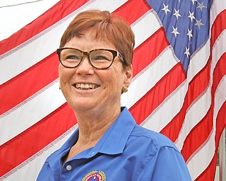 "Every day is Flag Day at AMVETS Post 44 in Struthers," said its commander Jan Brown, who is resigning that position to run for the office of AMVETS national commander. The election is Aug. 24. If elected, Brown, who served in the Air Force from 1973 to 2000 retiring with the rank of senior master sergeant, would be the first female AMVETS national commander.