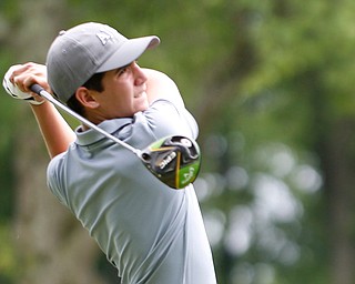 Erik Plenge, of Lima, Peru, drives the ball during the second round of the Mahoning Valley Hospital Foundation Junior All-Star AJGA tournament at Mill Creek Golf Course on Wednesday. EMILY MATTHEWS | THE VINDICATOR